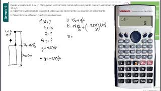 Física 1 Bach pag 38 ej 12 Desde una altura de 3 m un chico [upl. by Gerhan]