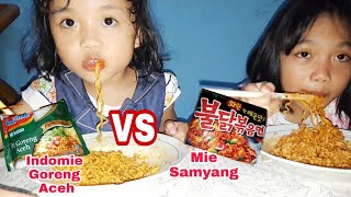 Mie Samyang Vs Indomie Goreng Aceh [upl. by Sumahs]