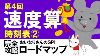 【SPI3】速度算④（時刻表の問題②）〔おいなりさんのSPI完全攻略ロードマップ〕｜就活・転職 [upl. by Thorpe]