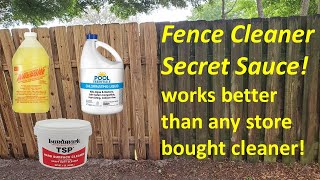 Fence Cleaner SECRET SAUCE Revealed [upl. by Akimihs]