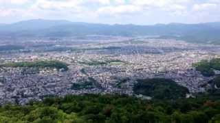 京都・五山送り火で有名な大文字山如意ヶ嶽の火床からの絶景 [upl. by Fuller481]