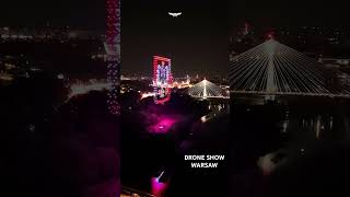 Warsaw Uprising Drone Show Warsaw❤️‍🔥 warsawuprising droneshow powstaniewarszawskie warszawa [upl. by Dougy]