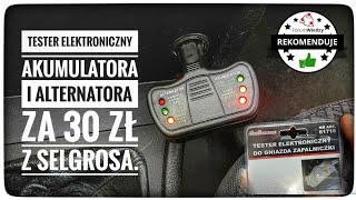 Jak sprawdzić alternator i akumulator w samochodzie  Tester elektroniczny do gniazda zapalniczki [upl. by Douglass]