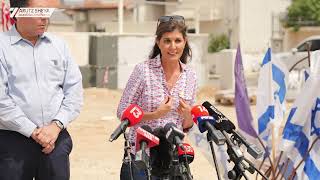 Amb Nikki Haley  full statement in Sderot Israel cannot stop until it finishes Hamas [upl. by Nedac]