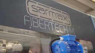 SARMAX FIBERTECHM AUTOMATIC SANDING amp DENIBBING CENTER FOR WINDOWS DOORS FRAMES AND CABINET DOORS [upl. by Gnahk]