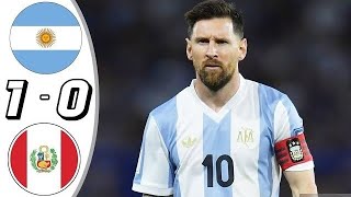 Argentina vs Peru 10 Extended Highlight 2024 Must Watch messi [upl. by Leigha]