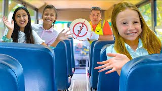 Nastya and the rules for children on the school bus [upl. by Nigen690]