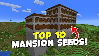 TOP 10 MANSION Seeds For Minecraft 120 [upl. by Hylan796]