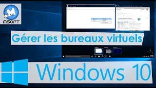 Windows 10  Gérer les bureaux virtuels quottask viewquot  Msoft  Darija [upl. by Rooker]