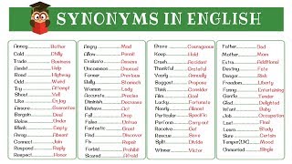 120 Super Common Synonyms to Increase Your Vocabulary in English [upl. by Odnolor]