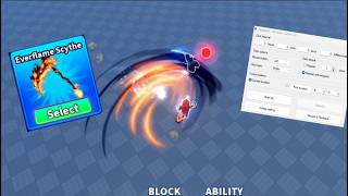 Everflame Scythe Showcase autoclicker 1V1Blade Ball [upl. by Ahl]