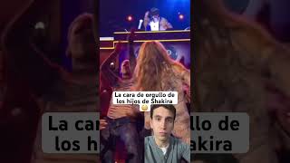 La cara de orgullo de los hijos de Shakira 😳 shakira bizarrap bzrp hijos pique [upl. by Eatnohs]