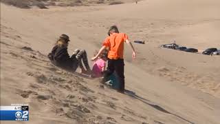 Sand Boarding at Bruneau Dunes Park [upl. by Emiolhs]