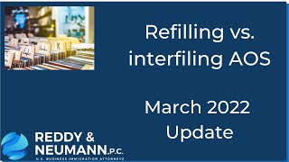 Refiling AOS VS Interfiling I485J  March 2022 Update [upl. by Lynea]