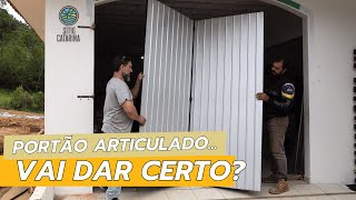 Como fazer um portão metálico articulado O início [upl. by Zennie]