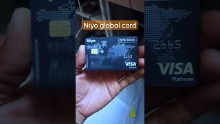 Niyo global card  DCB Bank niyoglobal card unboxing  niyoglobal dcbbank ytshorts unboxingvideo [upl. by Nerahs84]