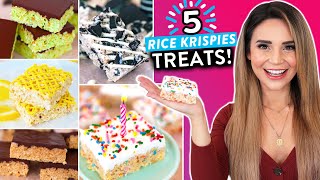 5 DIY RICE KRISPIES TREATS RECIPES You Have To Try [upl. by Milewski]