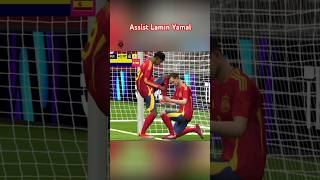 Assist Lamin Yamal efootball fc24 dls pes spain iphone gameplay games gamer [upl. by Vladimir979]