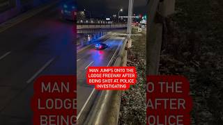 Man jumps onto Lodge Freeway after being shot at [upl. by Latimer]