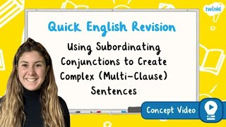 How Do You Use Subordinating Conjunctions  KS2 English Concept for Kids [upl. by Dier]