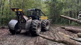 John Deere 640D Skidder out in the woods logging equipment [upl. by Geoffry]