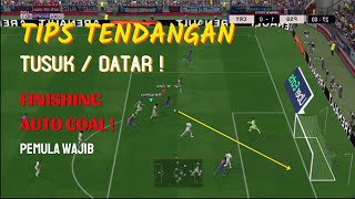 TIPS TENDANGAN DATAR  SUDUT SEMPIT  TIANG JAUH AUTO GOAL  PES PS 3 [upl. by Etnomal295]