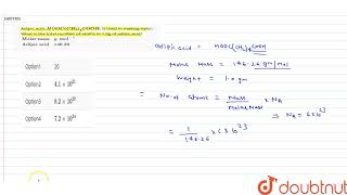 Adipic acid HOOCCH24COOH is used in making nylon What is the total number of atoms in [upl. by Annabella423]