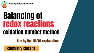 Balancing of redox reactions oxidation number method [upl. by Eimmat]