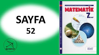 7sınıf MATEMATİK KİTABI EDAT YAYINLARI sayfa 52 [upl. by Cerracchio]