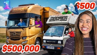 SIDEMEN 500000 vs 500 MOBILE HOME ROAD TRIP  REACTION [upl. by Descombes]