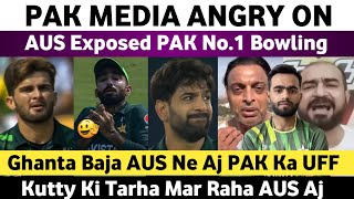 Pak Media Angry on Aus Destroy Pak No1 Bowling  Pak Vs Aus WC Match 2023  Aus Ghanta Baja Raha [upl. by Mcadams]