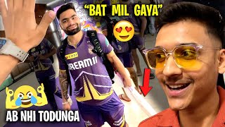 Finally Rinku Singh got Virat Kohlis Bat 😂  Met all KKR players [upl. by Alexina]