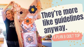 Finish a Quilt Top with Me Quilting without a pattern [upl. by Enirual]