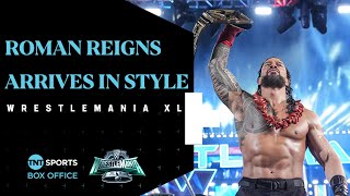 🩸 The Tribal Chief Roman Reigns honours The Bloodline in WrestleMania XL entrance [upl. by Lytsyrk334]