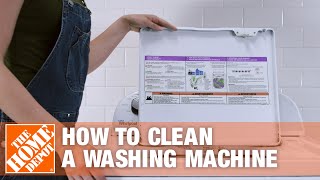 How to Clean a Washing Machine  The Home Depot [upl. by Mariellen]