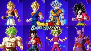 All 181 Dragon Ball Sparking Zero Characters Official Renders [upl. by Nick]