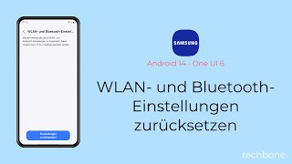 WLAN und BluetoothEinstellungen zurücksetzen  Samsung Android 14  One UI 6 [upl. by Terrena405]