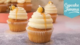 Beehive Cupcakes Honey Yoghurt amp Rosemary Full Recipe amp Tutorial  Cupcake Jemma [upl. by Gertrud]