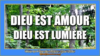 Dieu Est Amour Dieu Est Lumière Free CATHOLIC SHEET MUSIC amp LYRICS FluteRecorder Cover [upl. by Leonid93]