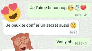 LES SECRETS DAMOUR ❤️  comment draguer une fille sur WhatsApp  réussir [upl. by Hertz]