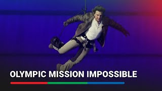 Tom Cruise does live stunt in Paris Olympics closing ceremony  ABSCBN News [upl. by Paco343]