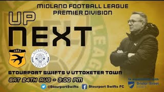 Matchday Stourport swifts vs Uttoxeter Town [upl. by Llechtim]