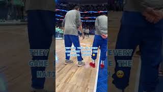 Luka and Bobans pregame ritual  NBA basketball [upl. by Kcam935]