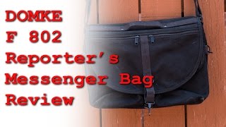 Domke F802 Reporters Messenger Camera Bag Review [upl. by Gittel]