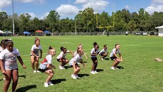 Cheer chant during youth football game [upl. by Dnomyar737]