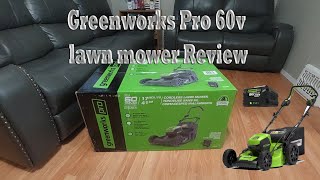 Greenworks Pro 60v lawn mower Review [upl. by Blaire]