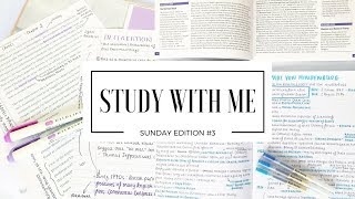 STUDY WITH ME  Sunday Edition 3 [upl. by Nahte]