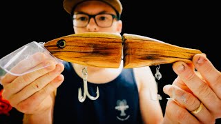 How to Make a big Surface Lure Making a natural Lure form Camphor [upl. by Hairej690]