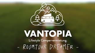 VW Bus Camper  VANTOPIA Dreamer Roomtour durch unseren individuell ausgebauten VW Bus [upl. by Annawik]