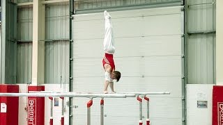 Nile Wilson P Bar Routine  Worlds Preparation 2015 [upl. by Kare423]